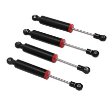 4 Stück 100 mm Aluminium-RC-Stoßdämpfer-Set Schwarz 1/10