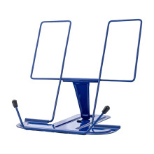 Soporte de lectura plegable de metal, portátil y ajustable.