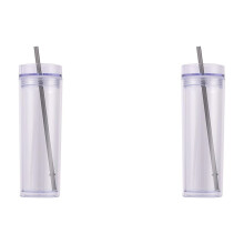 Tumbler Aicrileach Ballaí Dúbailte 16oz Pastel