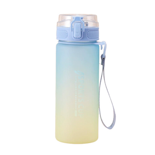 Gobelet à eau en plastique bleu dégradé 600 ml