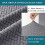 Stretch barkrukhoezen met rugleuning, grijs, 4-pack 3