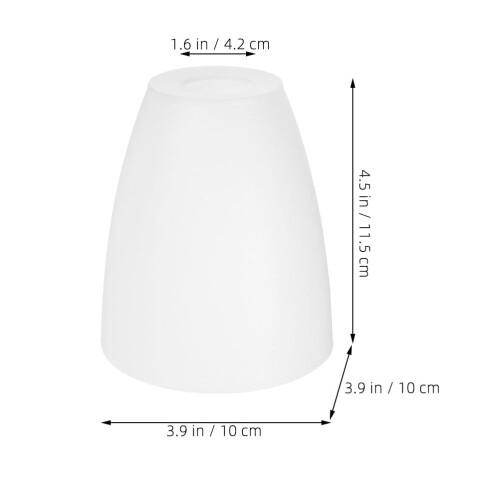 Pachet de 5 abajururi din plastic alb, 11,5 x 10 cm 1