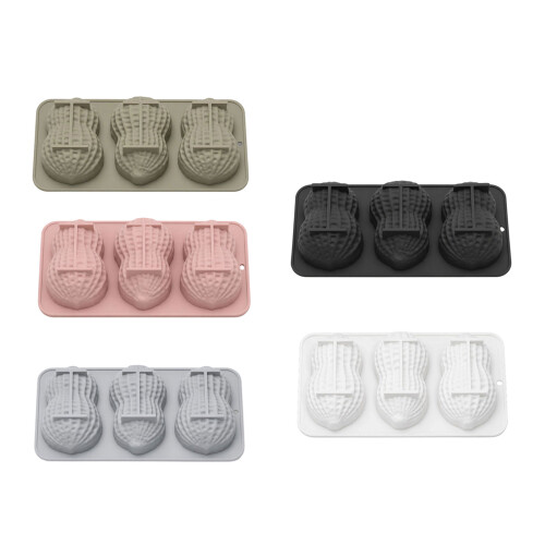 Moules à gâteaux en Mousse de Silicone en forme d'arachide,-Noir 1