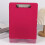 Tragbare Dokumenten-Organizer-Box mit Klemmbrett und-Lila 5