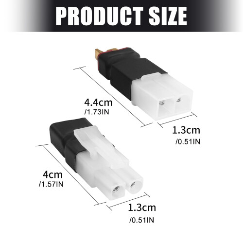 2 Stuks Plastic Voor Tamiya Naar T Plug Adapter Voor 2