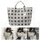Large Capacity PVC Beach Bag With Dot Design Travel Work-Green 2