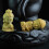 Mini Buddha-statue i træ, 6 stilarter, 4 cm 4