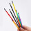 100Pcs Washable Childrens Coloring Pens Paint Brush-Red model 8 5