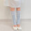 Breathable Cotton Leg Warmers With Delicate Bows-White 7