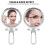 Φορητός καθρέφτης μακιγιάζ με λειτουργικότητα καθρέφτη μακιγιάζ ταξιδιού, 7