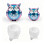 2Pcs Owl Shape Silicone Molds for Handmade Candle Making Soap 4
