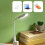USB Type C LED Night Light Mini Book Light LED-Black USB plug 3