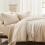 Beige Tufted Comforter Set 7-Piece 4