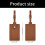 Strong PU Leather Suitcase Identifier with Firm Closure-Gray 4