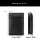 Thin Bifold Leather Wallet Swiping Protections Magnetic-Black 4