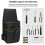 Heavy Duty 600D Fabric Tool Pouch With Multiple Tool Rings And 2