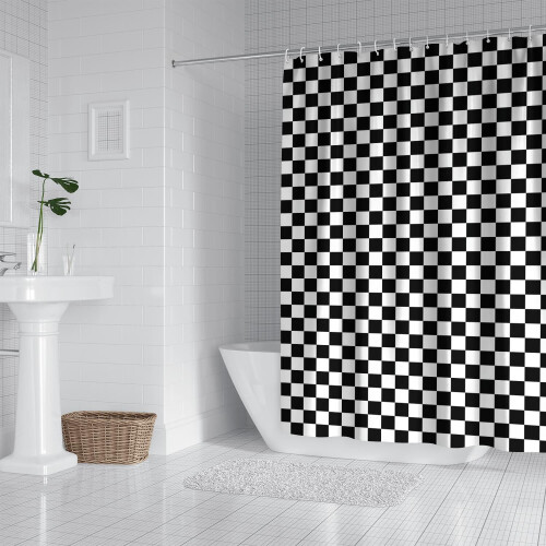 Sprchový závěs s texturovaným vzorem 72x84 palců 2