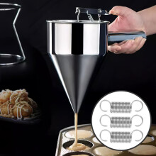 Entonnoir distributeur en acier inoxydable à ressort (3 pièces)