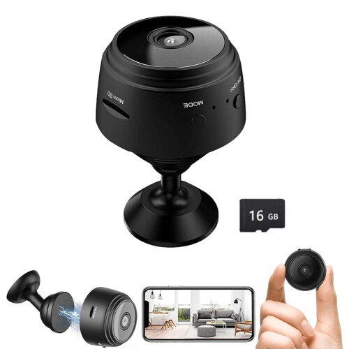 Mini caméra de sécurité magnétique WiFi 1080p – 1 pièce