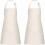 2-pack justerbara kockförkläden med fickor, beige 1