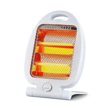 Portable electric space heater for bedroom office white