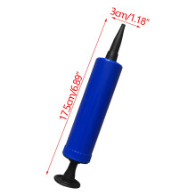 Gonfleur de ballons portable en plastique bleu