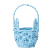 Coș suspendat din frânghie de hârtie împletită manual – 21x12.5x12.5cm