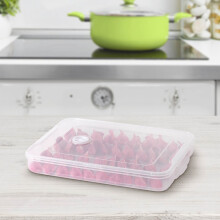 Contenitore per alimenti trasparente impilabile a 2 livelli, 21x31 cm