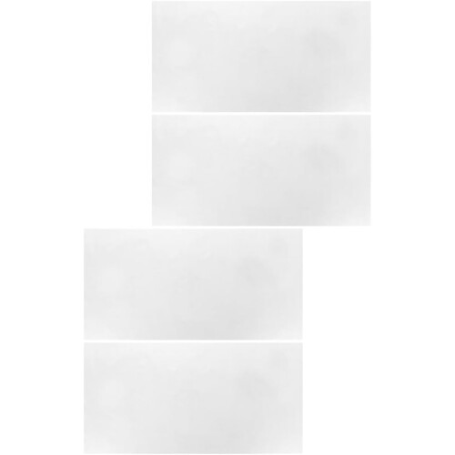 4pcs Removable Static Whiteboard Sheets 30cm x 60cm Wall Whiteboard Paper