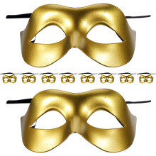 10pcs máscara moderna Cosplay metade máscara props rosto plástico