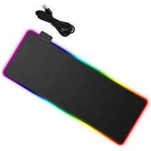 RGB svetelná podložka pod myš, svietiaca herná podložka pod myš, podložka pod myš pre domácu kanceláriu, podpora zápästia