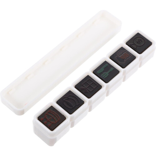 Creative Cartoon Self-Inking Plastic Stamps for Journaling and Scrapbooking