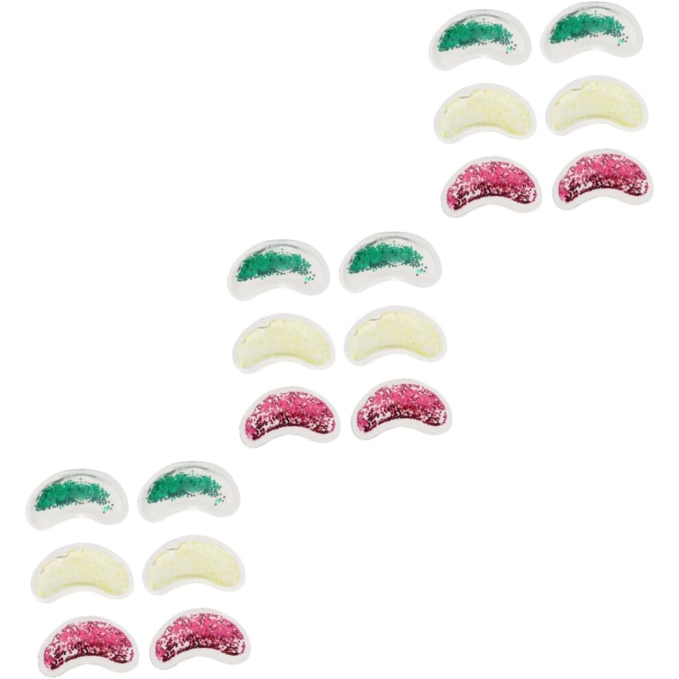 Hkhbjs 18Pcs Gel Pads For Eye Hot Cold Treatment Redness Pain Relief And Relaxation Sequins Gel Eye Patches