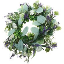Stück Frühlingskranz aus Eukalyptusblättern, elegante Türgirlande