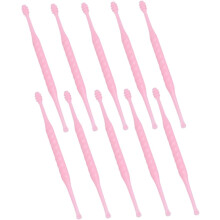 10 stuks roze plastic oorlepeltjes voor mens en dier, draagbaar hulpmiddel voor het reinigen van oren