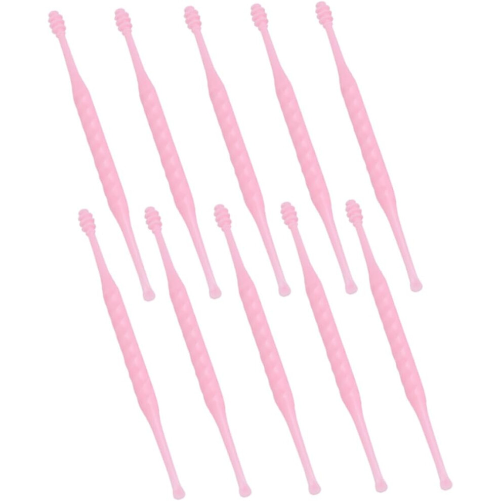 Hkhbjs 10Pcs Pink Plastic Ear Spoon For Humans And Animals, Portable Ear Cleaning Tool