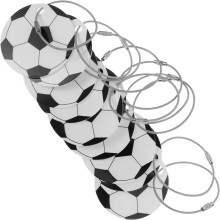 Etiquetas de bagagem de futebol acrílico 10pcs Conjunto para malas e mochilas Bolsa da equipa de futebol