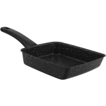 Liten stekpanna, stekpanna, 30x18 cm, rektangulär, järn- och nonstick-kokkärl, enkel att vända, enkel rengöring