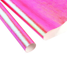 Papier cadeau à fleurs brillantes arc-en-ciel – 2 feuilles, 70 x 50 cm