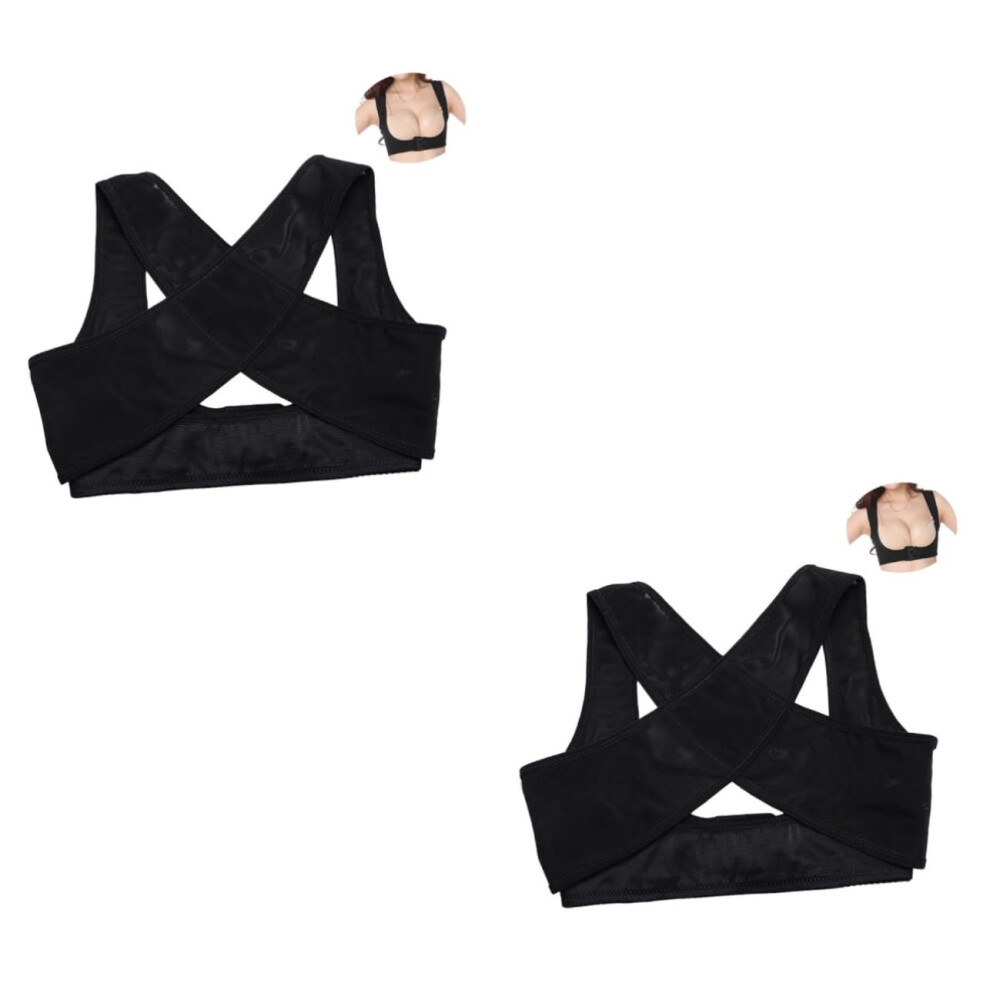 Hkhbjs 2Pcs Women Posture Corrector Back Brace Hunchback Relief Humpback Correction Chest Support
