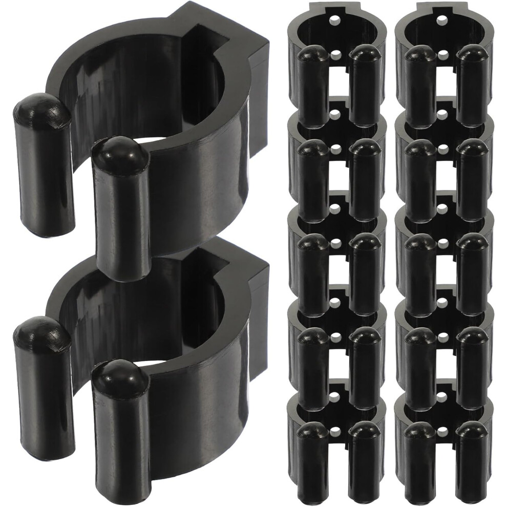 Photos - Rod HKHBJS 12pcs Fishing Clamps Plastic Pole Holders Pool Cue Clips Large Display Club Rack Outdoor Storage