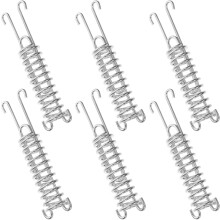 Set di 6 ganci a molla in acciaio resistente per tenda, con sistema di ancoraggio ammortizzante per cani e tenditore per telo tenda.