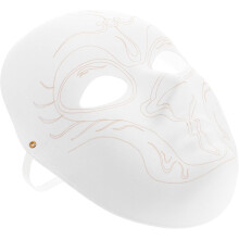 Paperimassanaamio DIY maalaamaton naamiaiset yksinkertainen naamio Halloween-juhliin