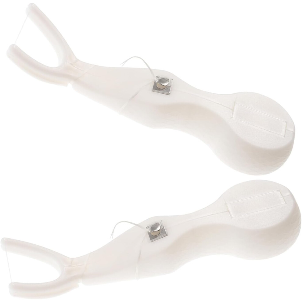 Hkhbjs 2Pcs Y Shaped Tooth Flossers With Plastic Handle For Comprehensive Oral Care