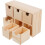 Rustic Wooden Tabletop Drawer Organizer with 6 Mini Drawers, Ample Space 1