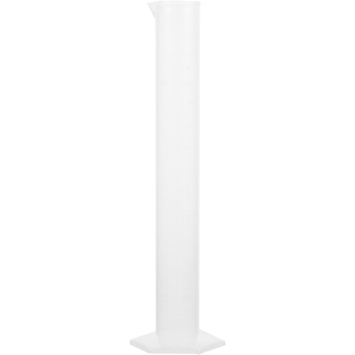 100Ml Plastic Graduated Measuring Cylinder with Hexagonal Base and Wide Rim