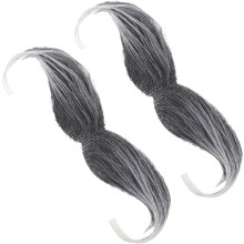 2pcs Realistic Cosplay Fake Beard for Halloween Party Soft Skin-Friendly Material Ergonomic Design