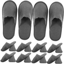 10pairs descartáveis chinelos de hóspedes chinelos de hotel anti-deslizamento calçado descartável fluffy para os hóspedes de casa