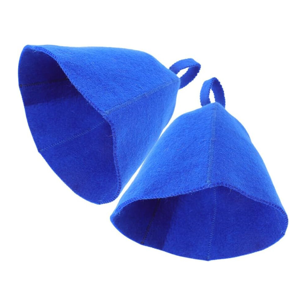 Hkhbjs 2Pcs Reusable Sauna Hat Colorful Wool Felt Sauna Cap Absorbent And Insulating Bath Hat