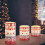 Flammeløse LED julelys med rensdyrdesign – 3 stk. 1